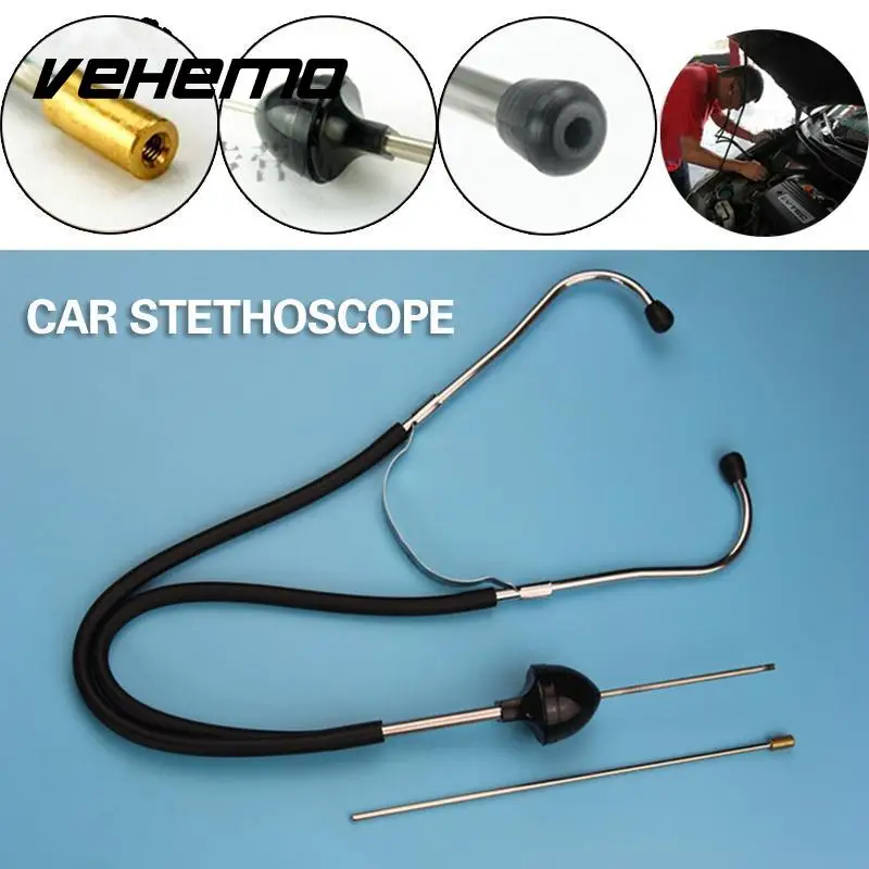 

Vehemo Automotive Mechanics Stethoscope Sensitive Car Engine Diagnostic Van Motorcycle