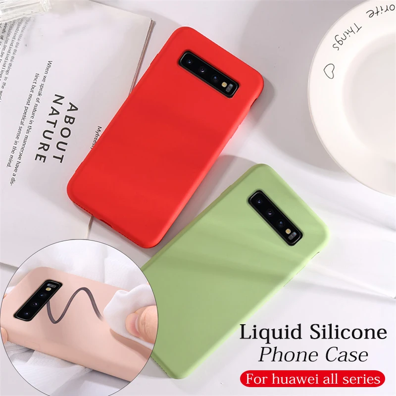 

Luxury Liquid Silicone Case on the For samsung Galaxy s10 plus s10E a50 a40 a70 a30 a10 m10 m20 candy colorful funda coque cases