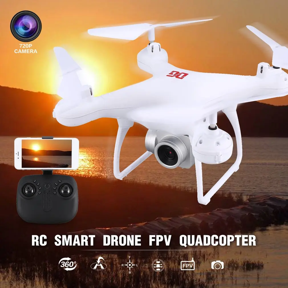 XG183 2,4G RC селфи Смарт квадролет с дистанционным управлением с видом от первого лица Квадрокоптер беспилотный летательный аппарат с HD 720 P/0.3MP Камера в режиме реального времени удержания высоты «Безголовый» Режим 3DFlip