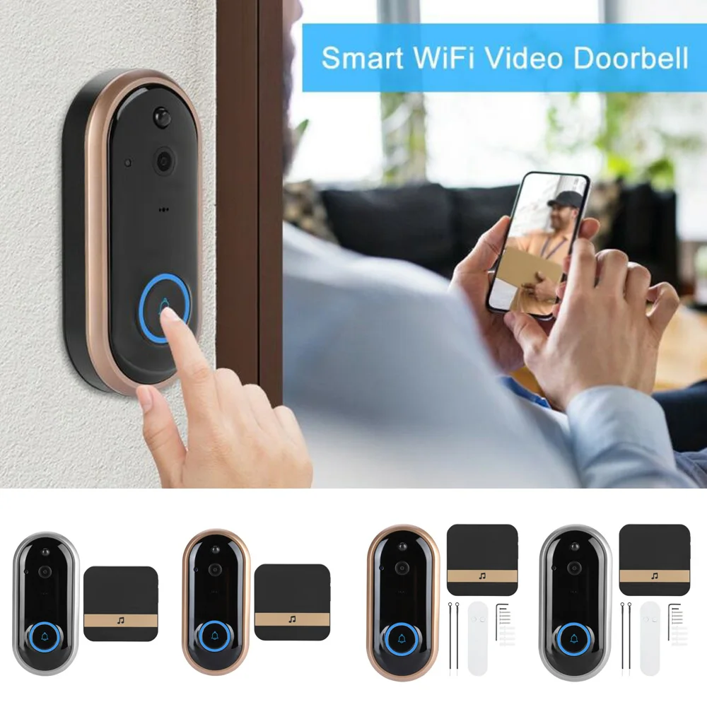 

Intelligent Door Bell WiFi Wireless Routing Hanging Security System Ring Video Camera Smart home decorations