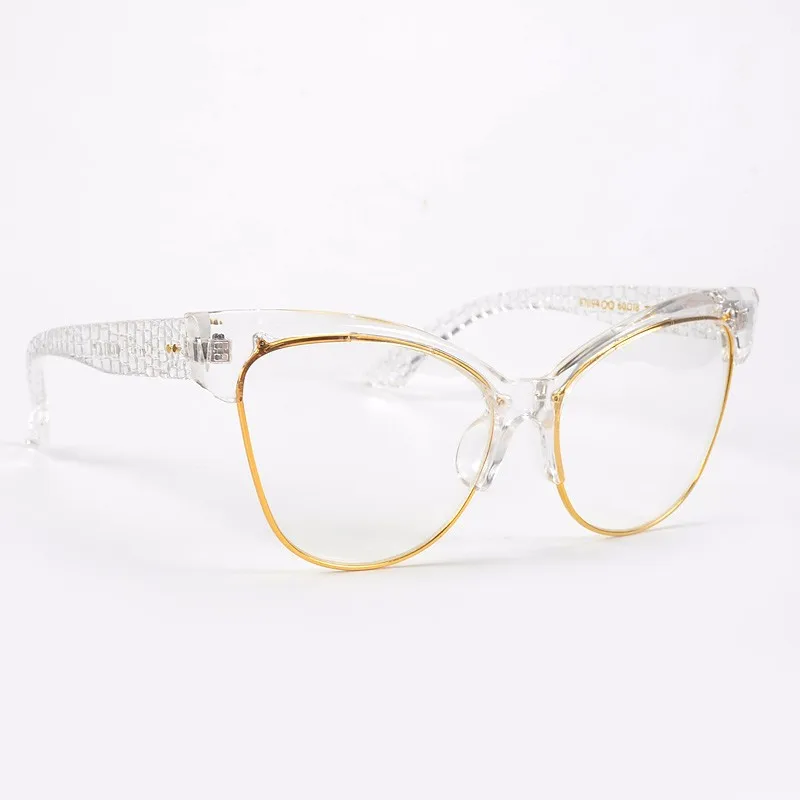 Королевская девушка новейшие очки для глаз кошки рамки женские очки Брендовые дизайнерские оптические очки с сумкой SS021