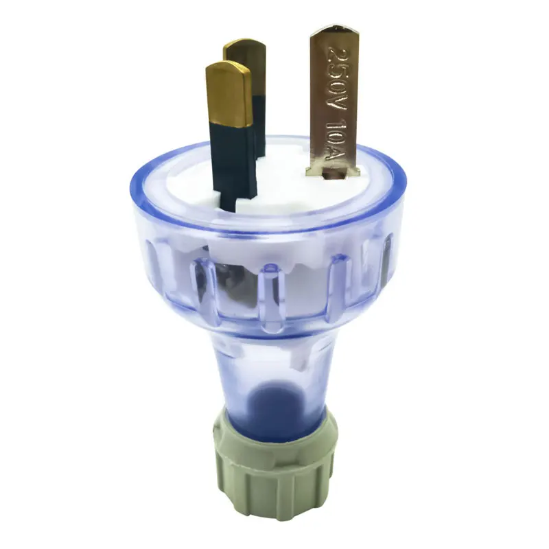 SAA утвержден Австралия AU 3 Pin пт электрическая мощность адаптер мужской штепсельный соединитель 10A 250V NZ Электрический провод-удлинитель вилки - Цвет: transparent color