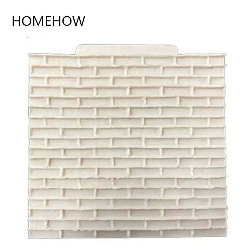 

Homehow 1PC/Lot Wall Bricks Silicone Cake Mold Form Baking DIY Washboard Shape Fondant Pastry Mold Kitchen Cooking Baking Tools