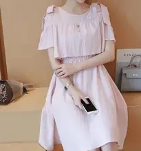 2016 Summer High Quality Maternity Clothes Nursing Dress Fashion Cotton Linen Breastfeeding Dress for Pregnant women