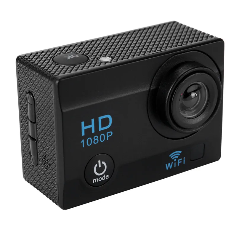 2 дюймов HD 1080P Водонепроницаемый Камера DVR Action Cam DV видеокамера Видео Камера лыжах для верховой езды - Цвет: Черный