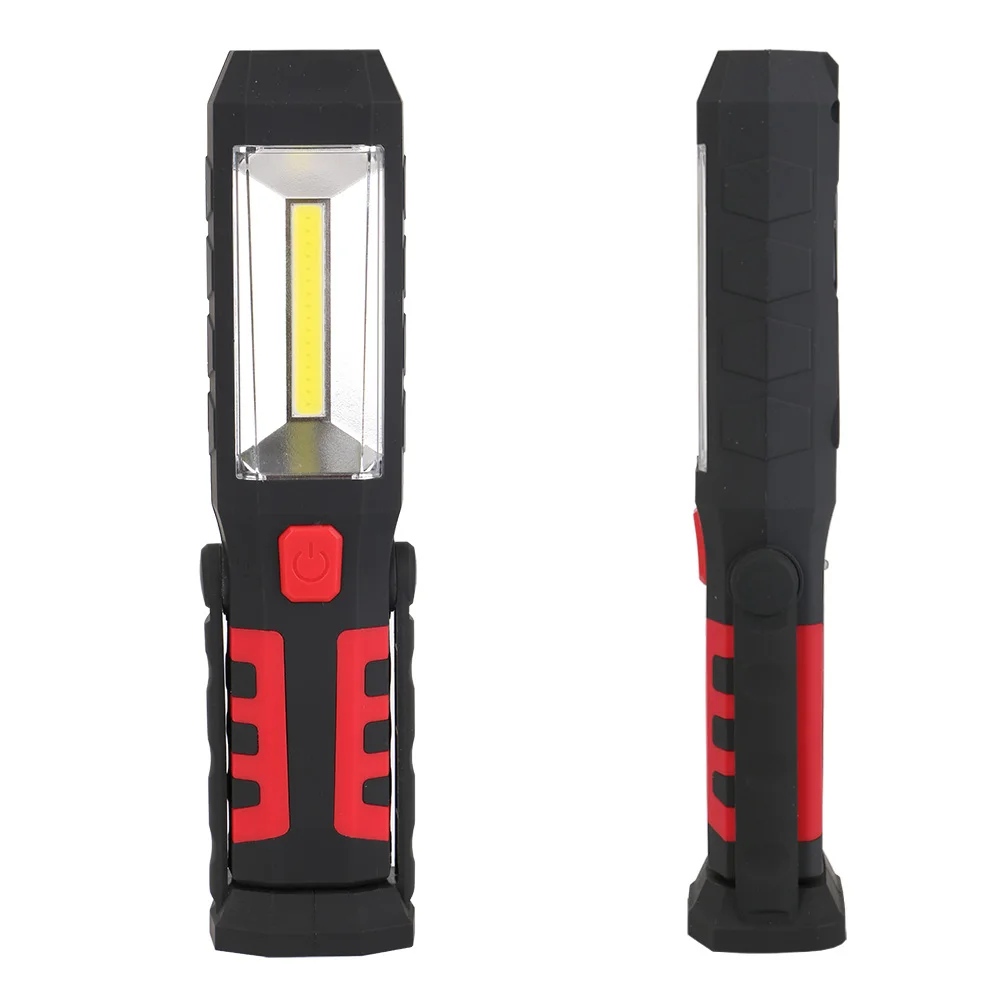 Портативный Рабочий светильник 3 режима COB светодиодный светильник-вспышка USB Перезаряжаемый фонарь на магните подвесной крючок Палатка лампа встроенный аккумулятор