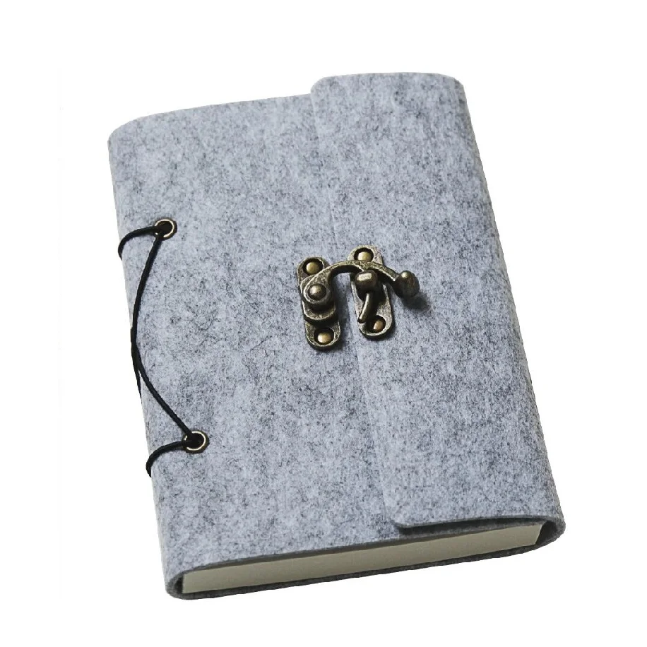 B6 серый фетровый чехол для ноутбука винтажный дневник Sketchbook с винтажным