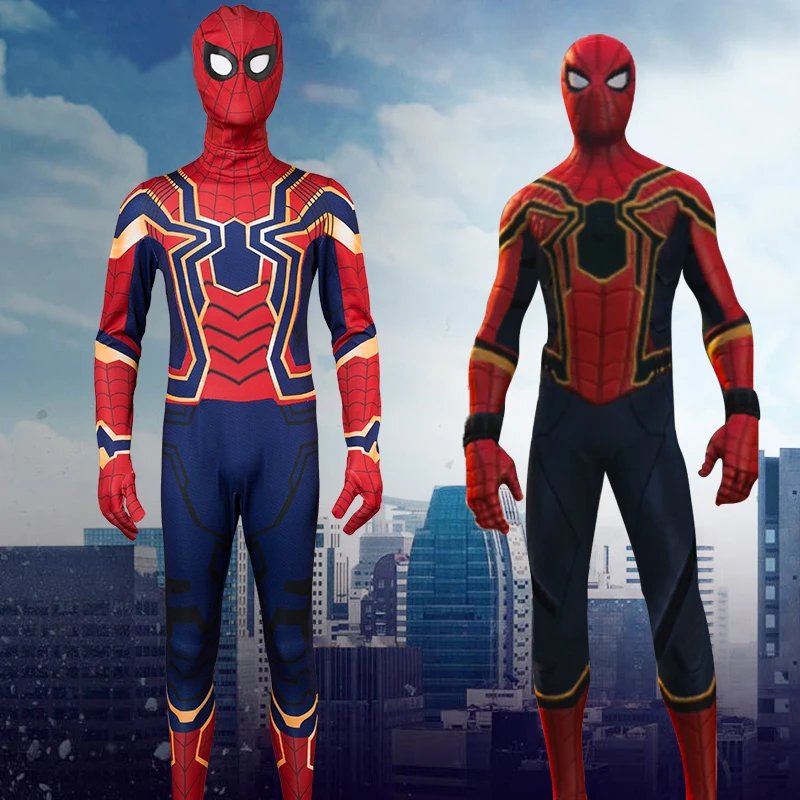 Costume Spider Man Cosplay Halloween Spiderman Adult Superhero Bodysuit