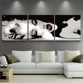 

3 Panel Modern Oil Painting Canvas Prints Painting Home Decorative Art Picture Paint Sexy Marilyn Monroe Wall Paintings