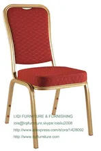 wholesale quality strong modern aluminum stacking banquet chairs LQ-L208