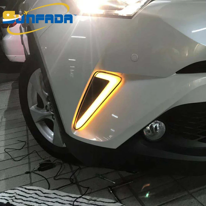 SUNFADA Newest Car Front Fog Lamp LED DRL Daytime Running ...