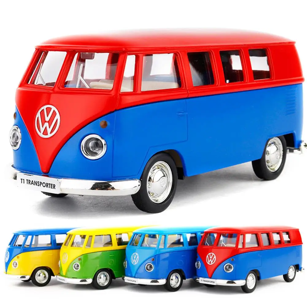 Buy 1/36 Colorful Mini Bus Alloy Model Children's Pull