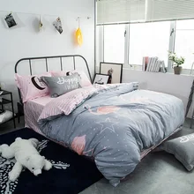 

Fashion style Flamingo print bedding sets Twin/Single/Queen size 100%cotton duvet cover bedsheet pillowcase linen bedcover set