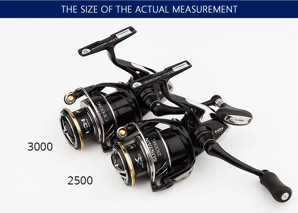 SHIMANO SUSTAIN 2500 2500HG 3000XG c3000HG 40004000XG C5000XG спиннинговая Рыболовная катушка 8+ 1BB 6,0: 1/6. 2:1 X-Ship ROTOR спиннинговая катушка