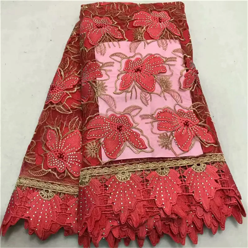 chinese dress ladies French Tulle Laces Ladies Wedding Dress Bridal Evening Clothing Nigerian  Lace Fabric (Color : PINK, Size : 5 YARDS): Buy Online at Best Price in UAE