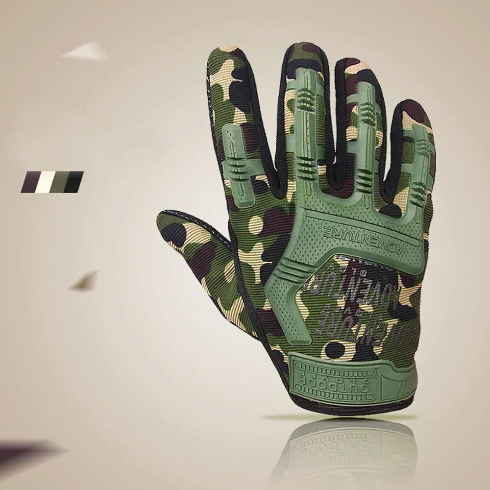 1 Pair Military Hard Knuckle Tactical Gloves Full Finger for Army Sport Driving Shooting Paintball Riding Motorcycle