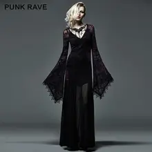 New Gothic Victorian Arwen Long Dress Retro Maxi Vampire Kera Lolita Clothing Q265
