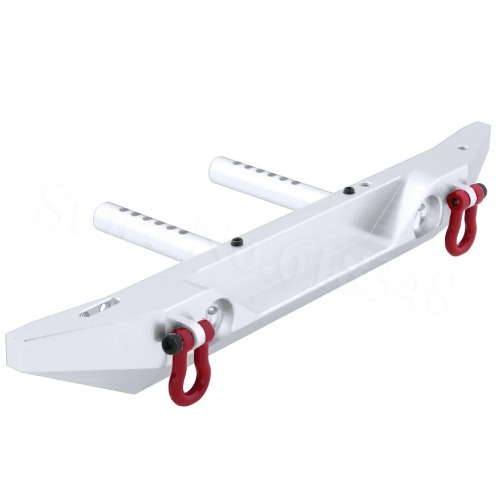 

1set/lot Alum. Front /Rear Bumper with Metal Tow Hook for 1/10 Scale RC Traxxas TRX-4 TRX4 Trail Crawler Hop Up Parts