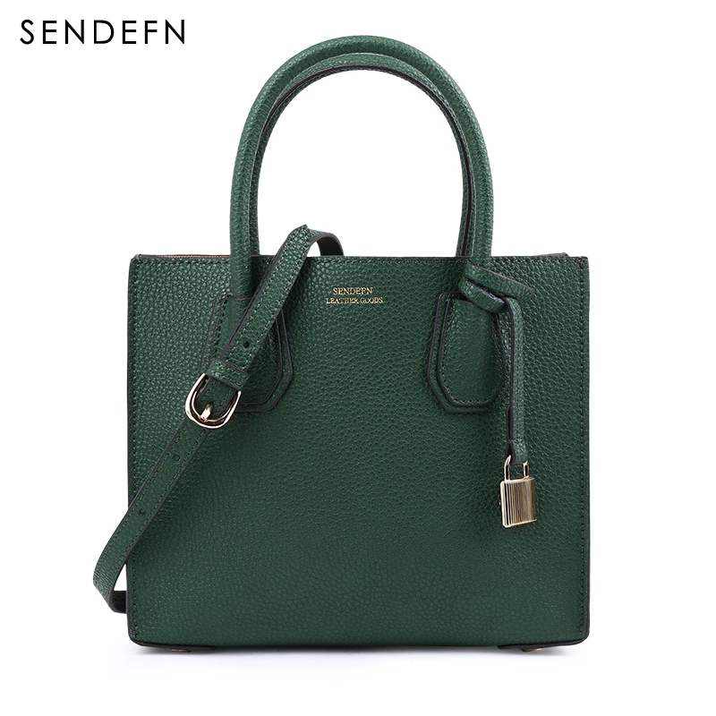 Сумка SENDEFN женская Классическая из спилка на молнии|leather handbags|fashion handbaghandbags fashion |