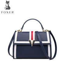 FOXER бренд сумки для женщин Новая женская кожаная сумка, дамская сумка Сумка дизайнерская модная роскошная сумка женская кожаная сумка на плечо