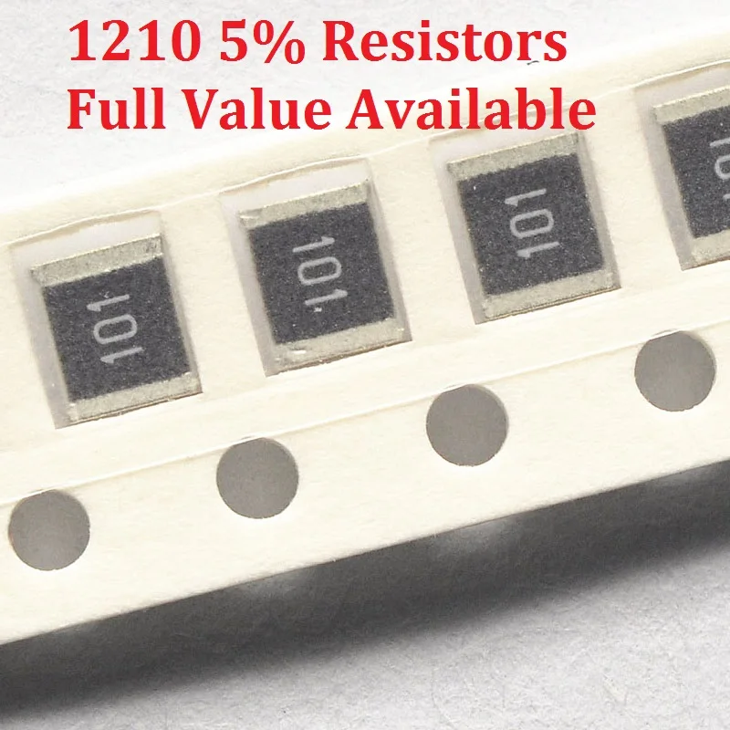 

100PCS/lot SMD Chip Resistor 1210 10R/11R/12R/13R/15R 5% Resistance 10/11/12/13/15/Ohm Resistors K Free Shipping