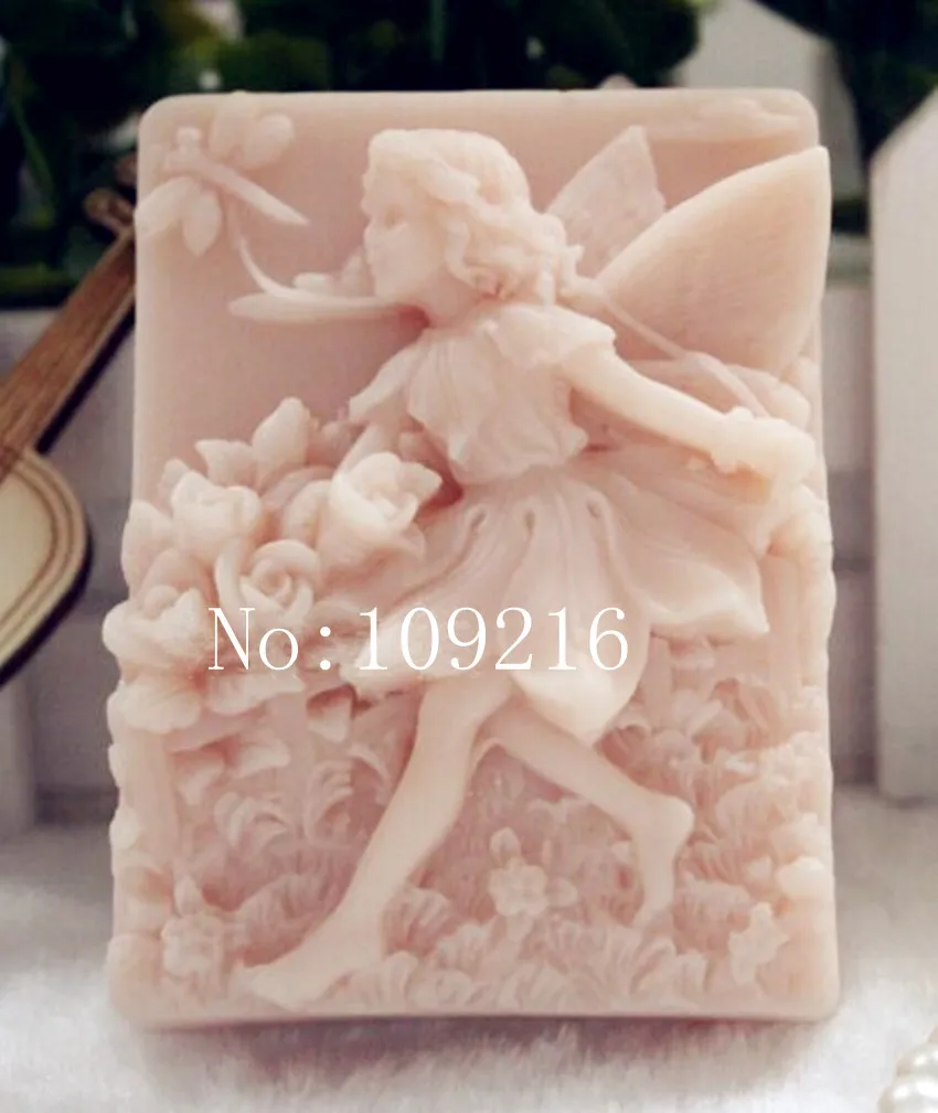 

wholesale!!!1pcs Running Fairy (zx011) Silicone Handmade Soap Mold Crafts DIY Moulds