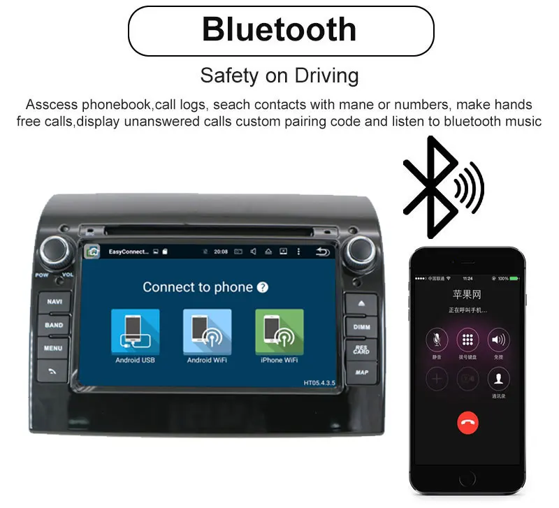 Top Aotsr Android 8.1 GPS navigation Car DVD Player For FIAT DUCATO 2011-2015 multimedia 2 din radio recorder 4GB+32GB 2GB+16GB 7