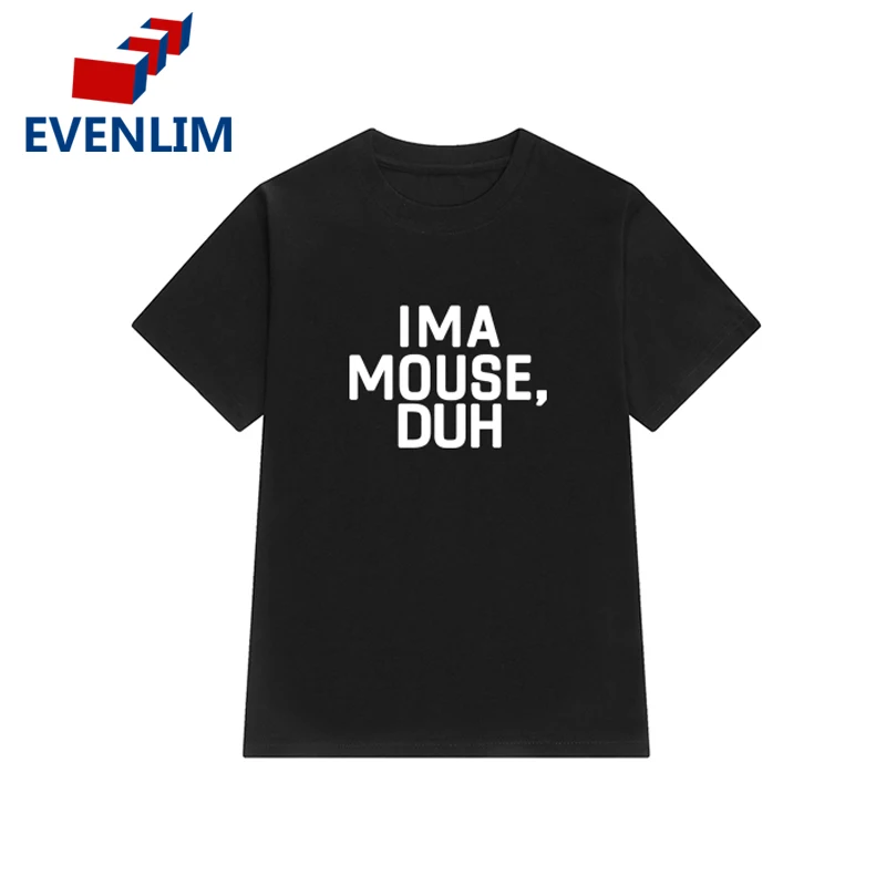 EVENLIM NEW 2018 Black 100% Cotton Short Sleeve T-shirts Women Summer Top Tumblr Funny Print Letter tee shirt femme T7001-3 | Женская