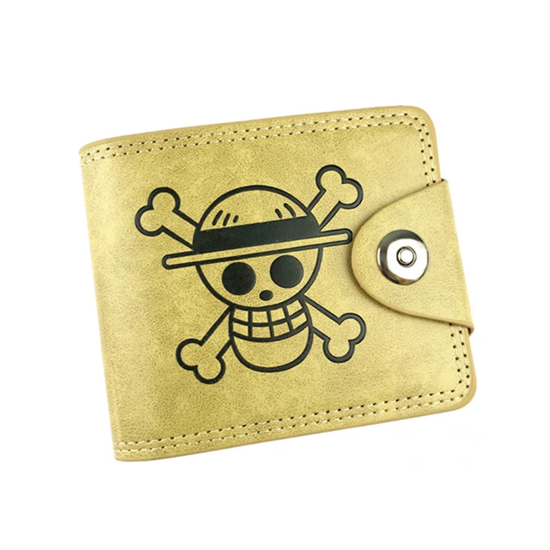 

High capacity 10 card holder wallets purse male one piece skull Fairy Tail Death Note Final Fantasy wallet short money pocket
