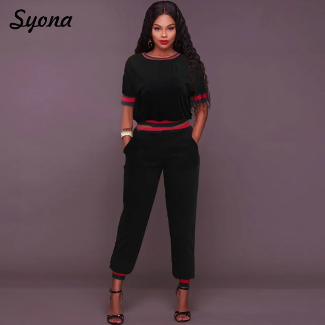 Best Offers Ladies 2 TWO PIECE SET T Shirt Crop Top Trendy Jogger Pants For Women Two-Piece Suit Plus Size Twopiece Clothes 2018 Streetwear Best Offers Ladies 2 TWO PIECE SET T Shirt Crop Top Trendy Jogger Pants For Women Two-Piece Suit Plus Size Twopiece Clothes 2018 Streetwear