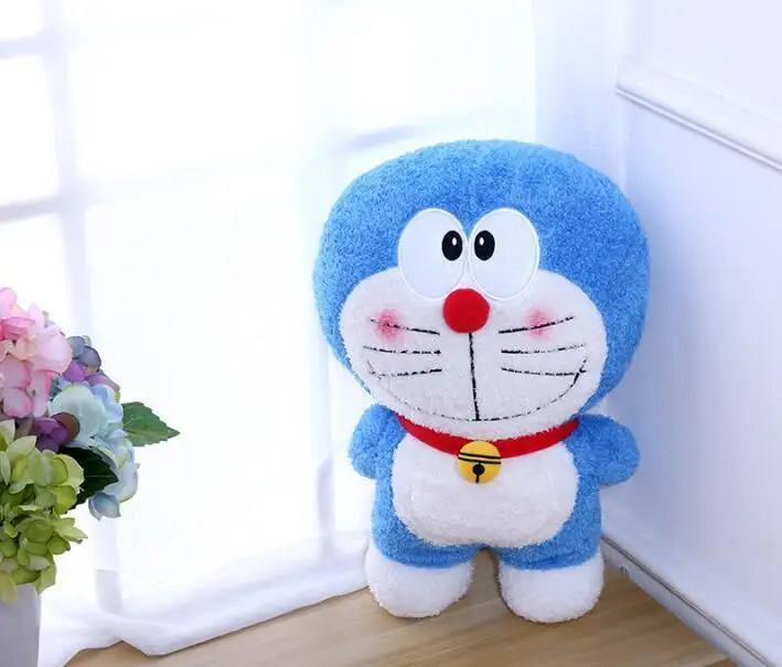 Горячая аниме 20 см Doraemon плюшевые игрушки милый Кот кукла мягкие животные Подушка Детские игрушки для детей девочка Фигурка Doraemon подарок на день рождения - Цвет: Blue doll