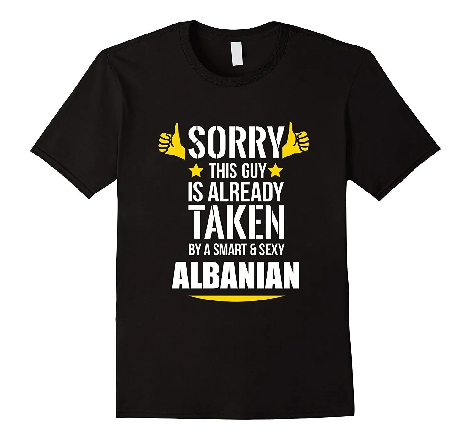 Мужская футболка уже снята умной и сексуальной Albanian XL Black2018 новый бренд | одежда