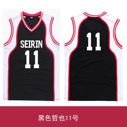 Аниме Kuroko без корзины SEIRIN баскетбольная форма номер 10 11 унисекс Tetsuya спортивная