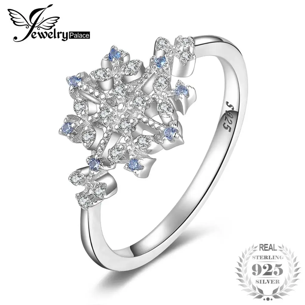 Jewelrypalace Winter Love Created Light Blue Spinel Cubic Zirconia Snowflake Promise Ring 925 Sterling Silver Hot Trendy Jewelry huismerk kopen in de aanbieding Jewelrypalace Winter Love Created Light Blue Spinel Cubic Zirconia Snowflake Promise Ring 925 Sterling Silver Hot Trendy Jewelry huismerk kopen in de aanbieding