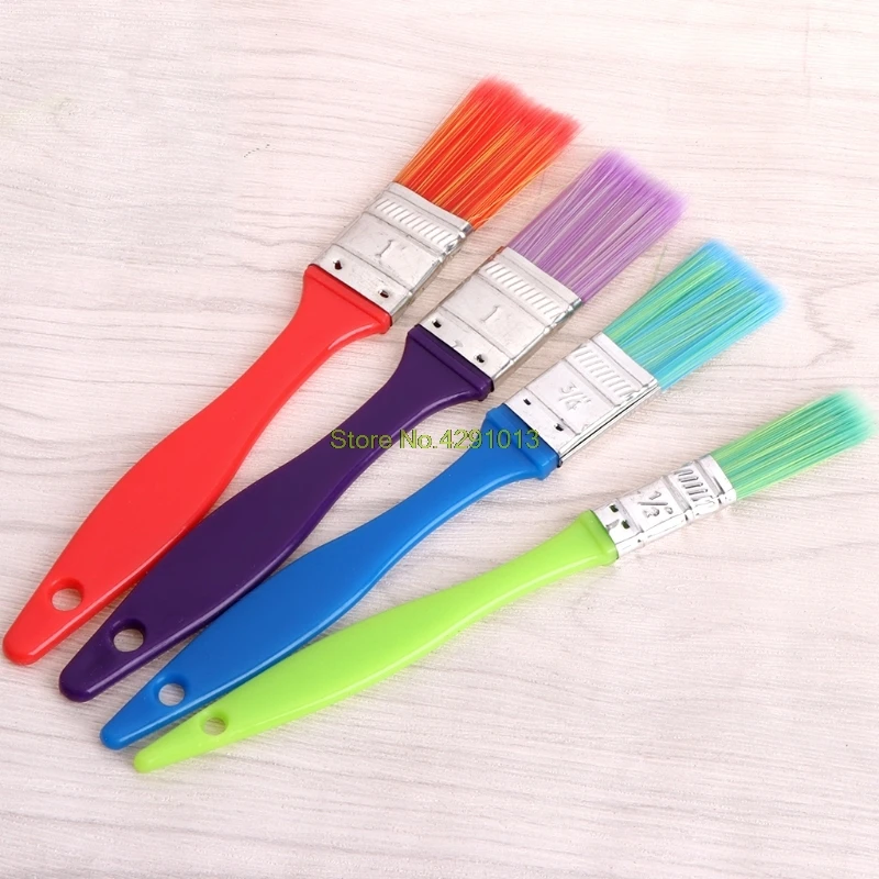 

4Pcs Nylon Hair Paint Brush Set Kid Acrylic Watercolor Oil Painting Supplies Drop Shipping Support