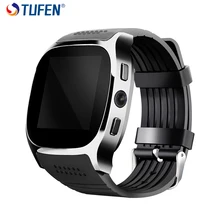 TUFEN T8 Smart Montre Téléphone Support Carte SIM Bluetooth Appel Smartwatch Avec Alarme Horloge Calculatrices Pour Hommes Enfant Dispositifs Portables