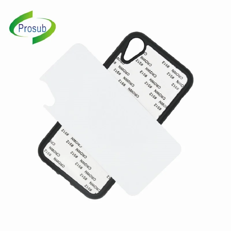 2D TPU +PC Sublimation Phone Case Heat Transfer Mobile Diy Blank Smartphone Cover For Iphone XR |