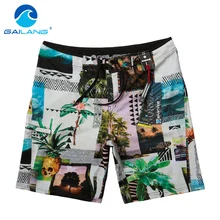Gailang Брендовые мужские пляжные шорты Плавки пляжные шорты мужские Шорты повседневные Большие размеры купальные костюмы XXXL бермуды плюс размер