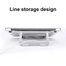 Портативный алюминиевый сплав ноутбук Стенд складной регулируемый держатель стойки для настольного планшета EM88