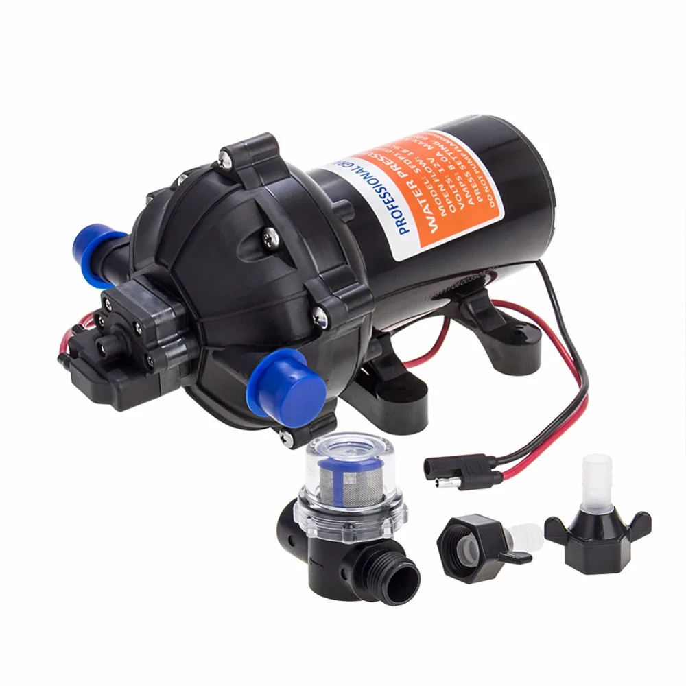 Карбоновый насос для морской воды 12 В постоянного тока 60 PSI 5 0 GPM фотолодка|boat water