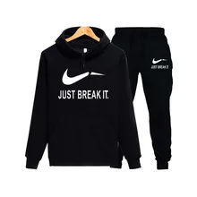 Men's / women's new fashion hoodie printed casual sweatshirt + sports pants set 2019 spring and autumn new warm hooded pullover