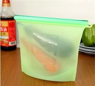 

Portable Silicone food storage bags Food storage bags preservation of fresh fruits and vegetables pouch storage bag