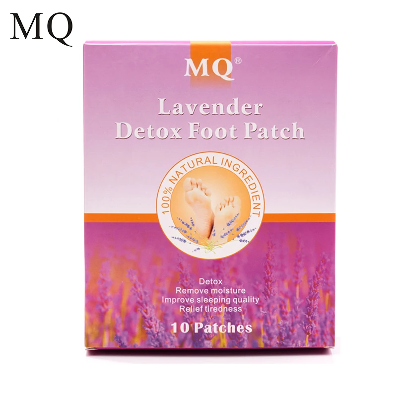 MQ Brand New 10 pcs Lavender Essential Oil Detox Foot Patch Health