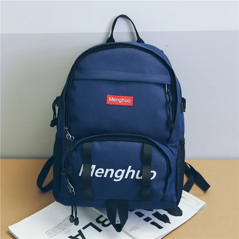 2017 Fashion School bag Waterproof Nylon Men Backpack Bag Women Mochila Escolar Travel Bag Rucksack Trekking Bag Menghuo Brand (24)