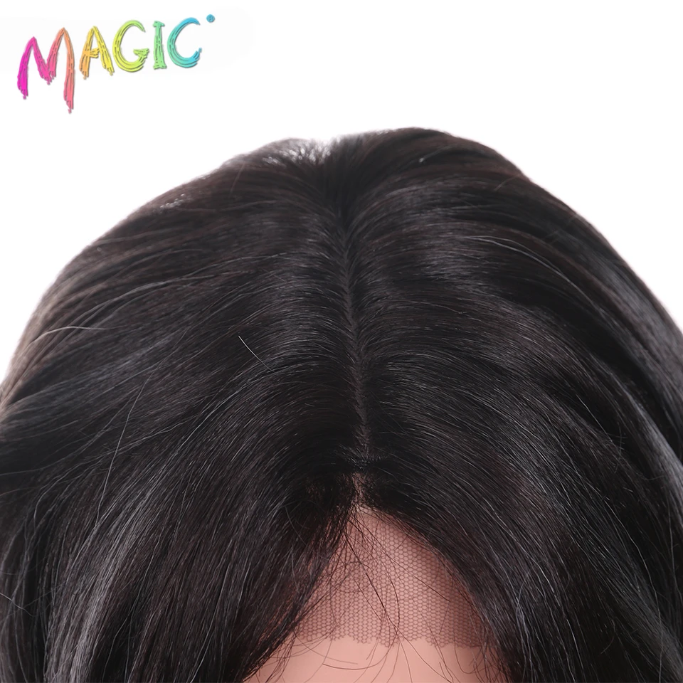 Волшебные волосы, завязанные вручную, Длинные свободные волнистые волосы, 24 дюйма, блонд, серый цвет, парики, высокая плотность, Жаростойкие синтетические парики на кружеве
