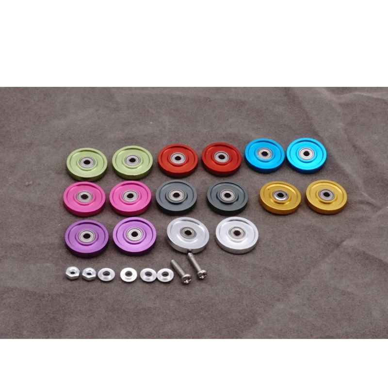 

self-made tamiya mini 4wd aluminium alloy 13mm roller 9 color for tamiya mini 4wd 1/32 scale racing car model 324 store
