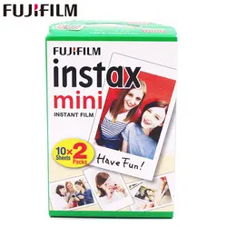 20 шт./кор. fujifilm instax mini 8 9 фильм 20 листов фотобумага для камеры Instant mini 7S 25 50s 90 фотобумага с белым краем 3-дюймовая широкоформатная пленка