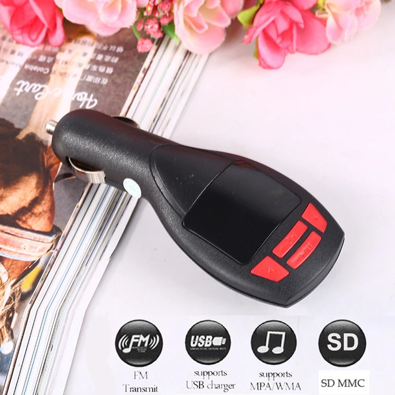 

FM Transmitter Modulator New high quality Wireless MP3 Player Auto FM Transmitter Modulator LCD Car Kit USB Charger SD MMC @#216