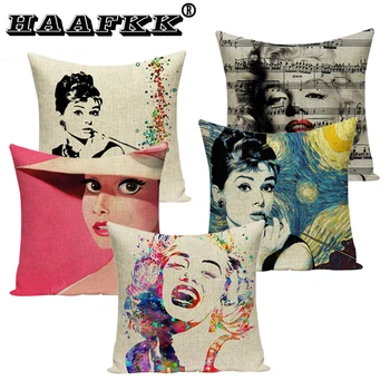 

Audrey Hepburn Cushions Actor United Kingdom Pillows Character Ethnic Gifts For Medical Students Pillow With Cover Large Linen