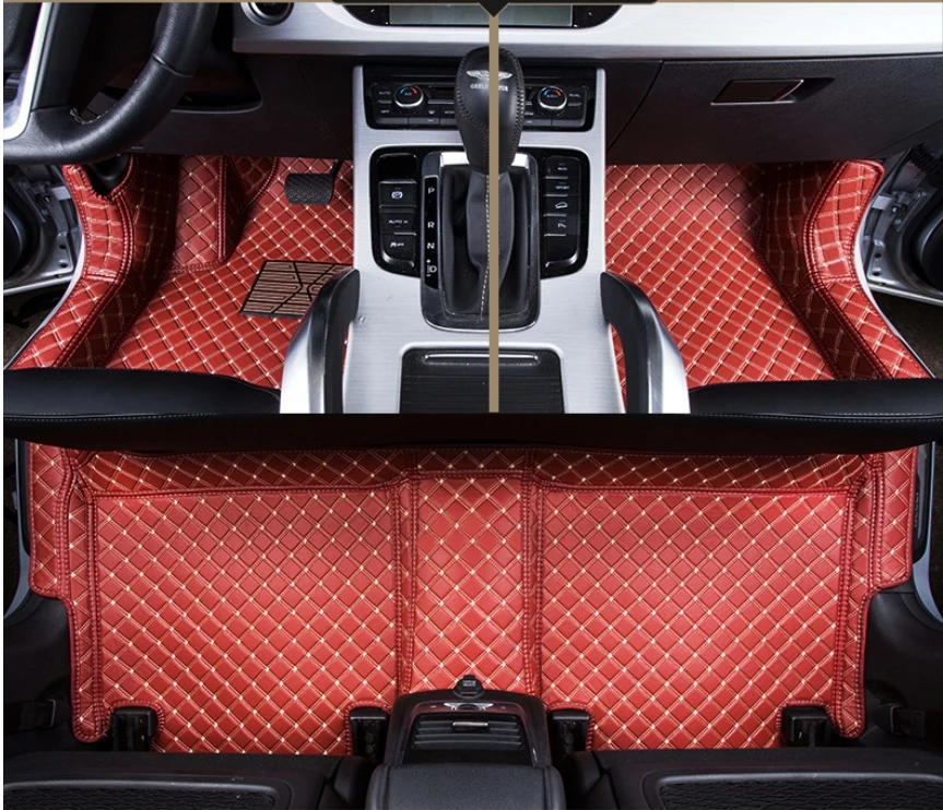 Высоко Качественные маты! Специальные автомобильные коврики для Nissan Patrol Y62 7 мест-2011 водонепроницаемые ковры для Patrol